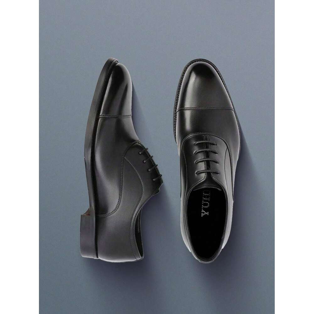 Formal Men S Leather Wedding Shoes Pointed British Style Triple Buckle Business For Ddmysaturn