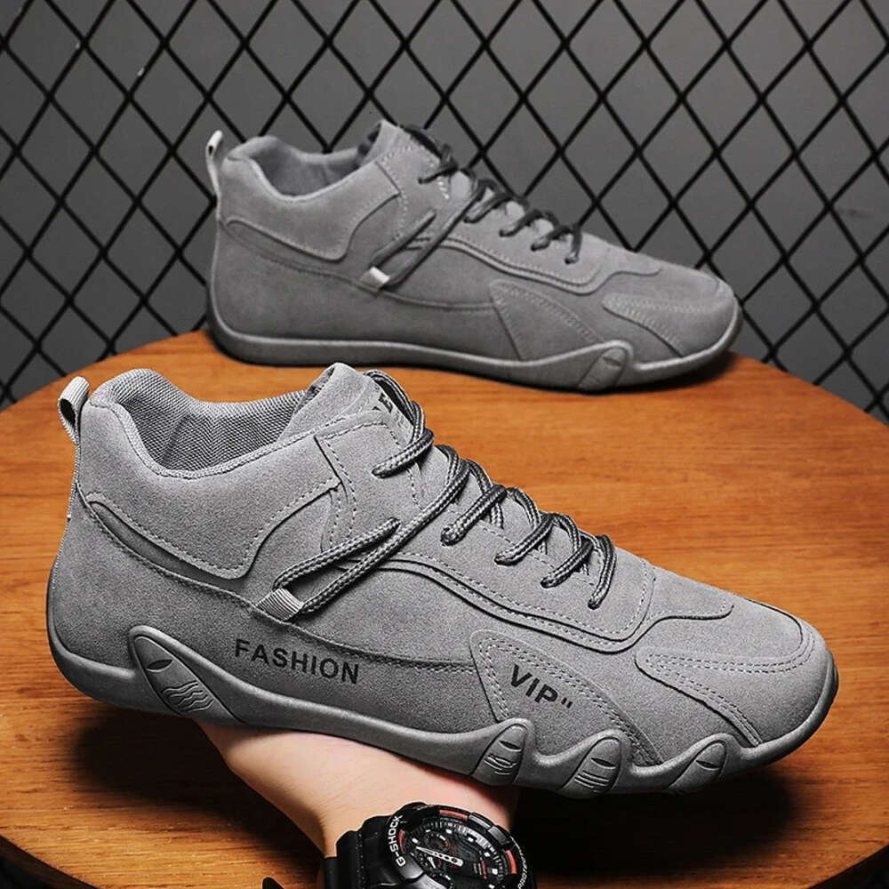 For Men Ankle Spring Man Casual Sneakers Non Slip Khaki Work Mens Shoe Short Boots Loafers Lace Up Zapatillas Hombre Ddmysaturn