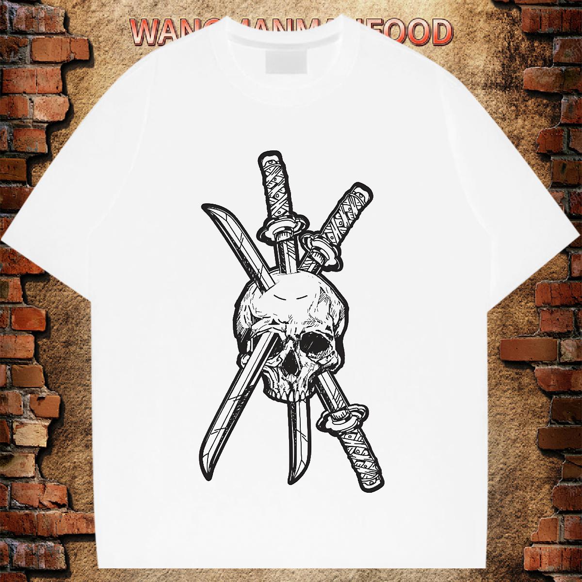 Unisex T Shirt For Man Daily Outfit Breathable Short Sleeve Men Tees Fashion Anime Clothes