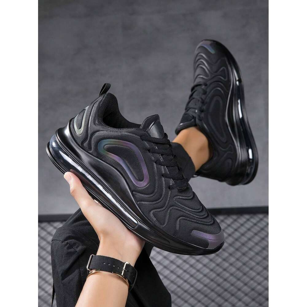 Ddmyoutdoor New Sports Breathable Mesh Casual With Full Palm Air Cushion Shock Absorbing Running Shoes Black Chunky Sneakers Large Men S Size OUTDOOR