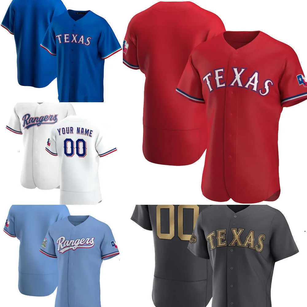 Custom Jersey Texas Men women Rangers 48 Jacob deGrom 5 Corey Seager 34 Nolan Ryan 2 Marcus Semien 27 Guerrero 54 Martin Perez 72 Hernandez Baseball Jerseys