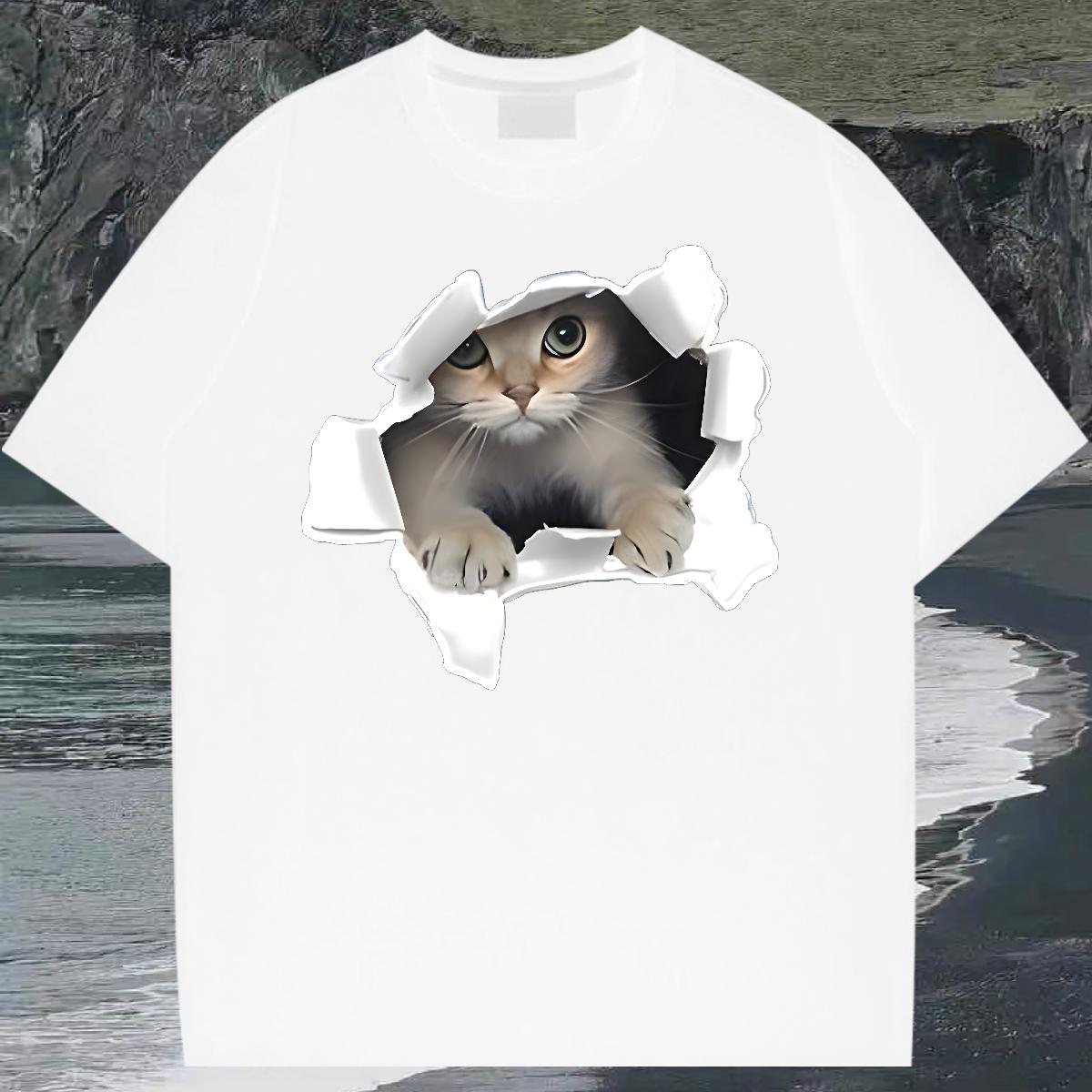 Cool Design Men Tops Tees 180g Cotton Beach T Shirts Men Oversized Fashion Top Tees