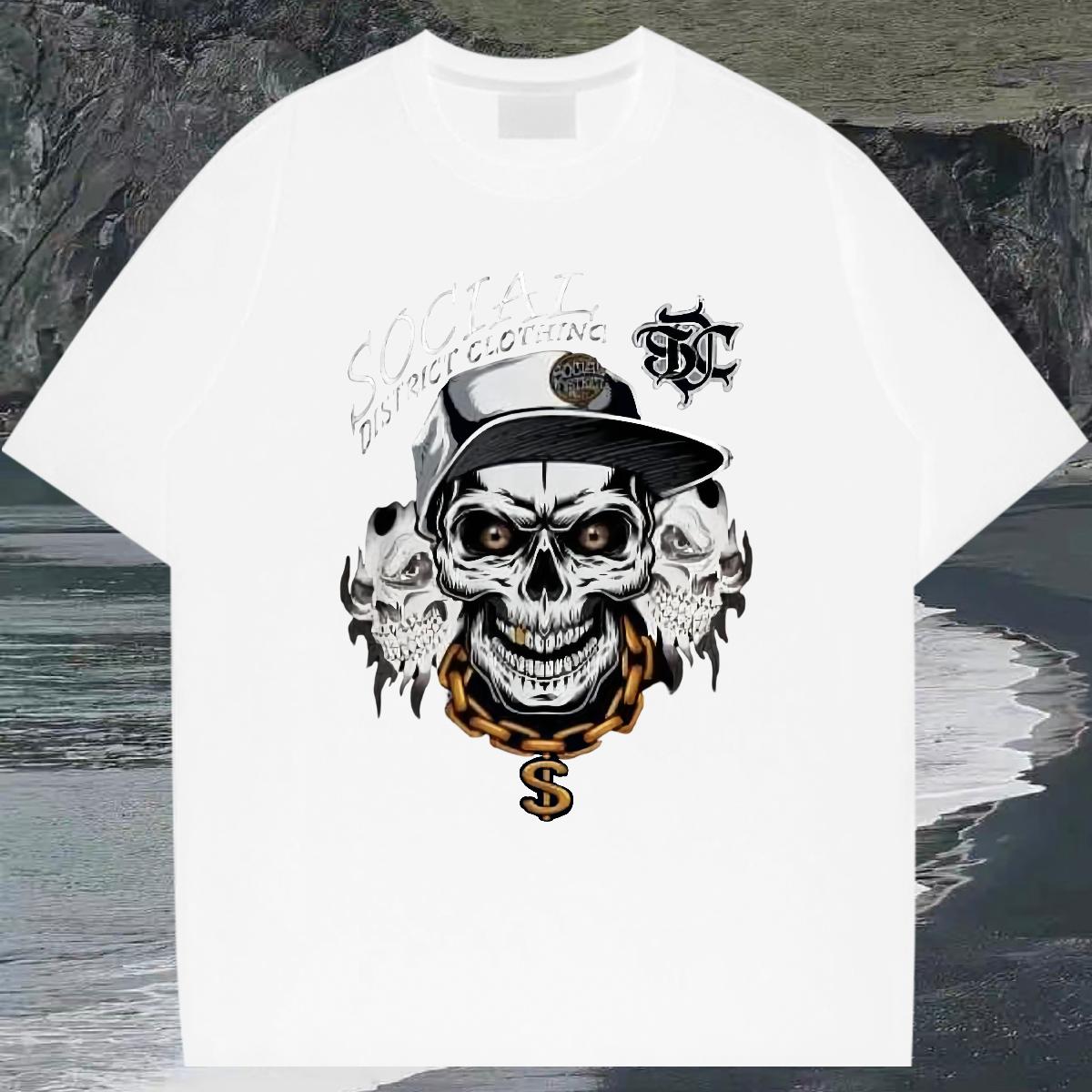 Factory Direct Mens T Shirts Graphic Street Men Tops Tees Round Neck Short Sleeve Classic