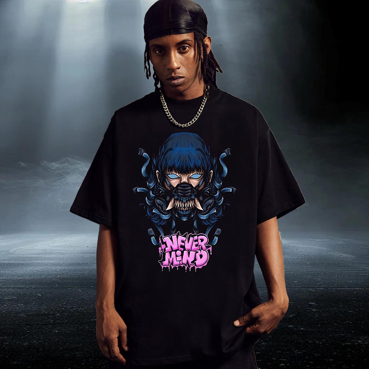 Wholesale Men T Shirts Street Breathable Short Sleeve Men Clothes T-Shirt New Plus Size Cartoon Clothings