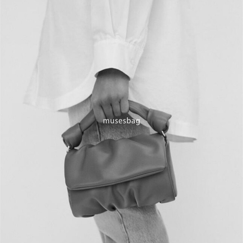 New High Quality Cloud Bag Mini High Grade Shoulder Bag Fashionable Dumpling Shape Crossbody Bag Knot Folded Handbag