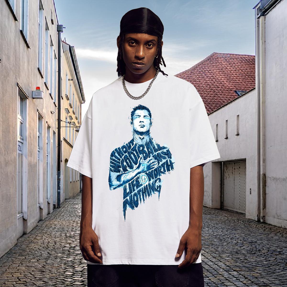 Fashion Designer T shirt DIY Printed Sport Tshirts Cotton Breathable Brand