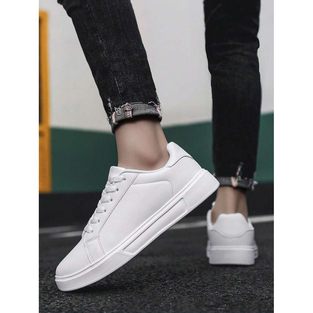 Couple Unisex White Sneakers, Casual Sports Shoes, New Arrival Spring Summer, Suitable For Students And Work, Size 36-42, Non-Slip