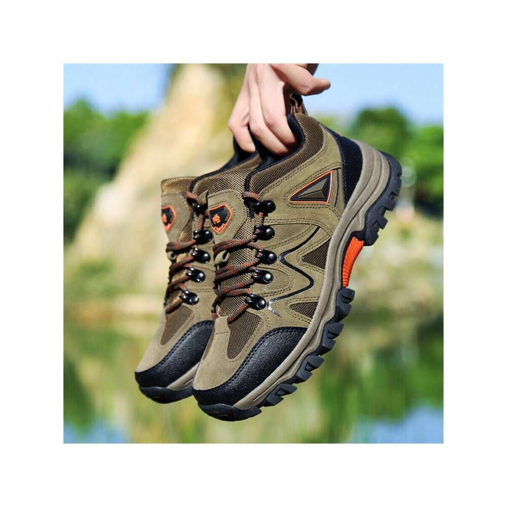 Ddmyoutdoor Men S Thick Soled Lace Up Wear Resistant Outdoor Shoes Suitable For Climbing Hunting Hiking