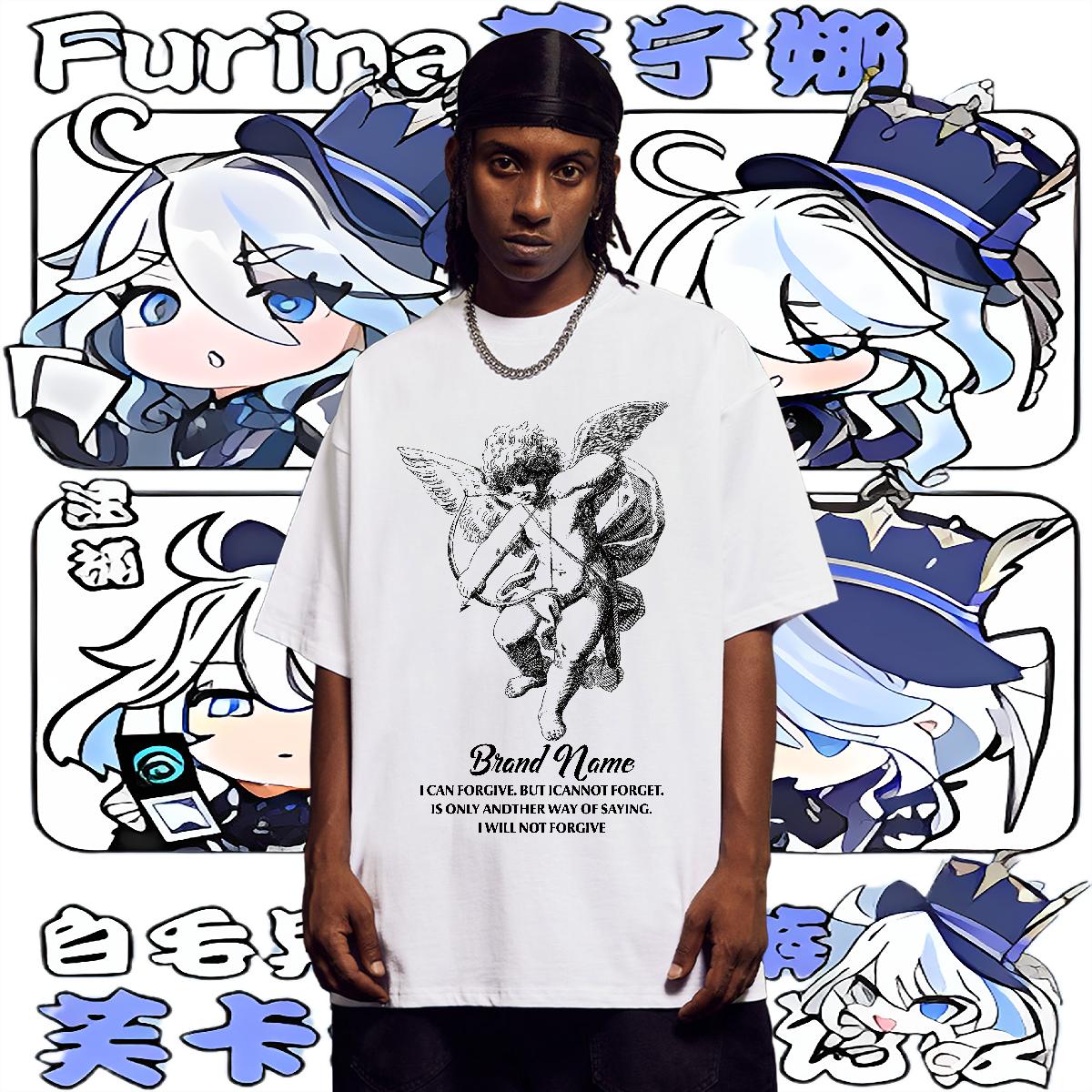 High Quality Men Tshirts Round Neck Short Sleeve Casual Daily Wear T shirt DIY Printed 2024 New Tops Tees