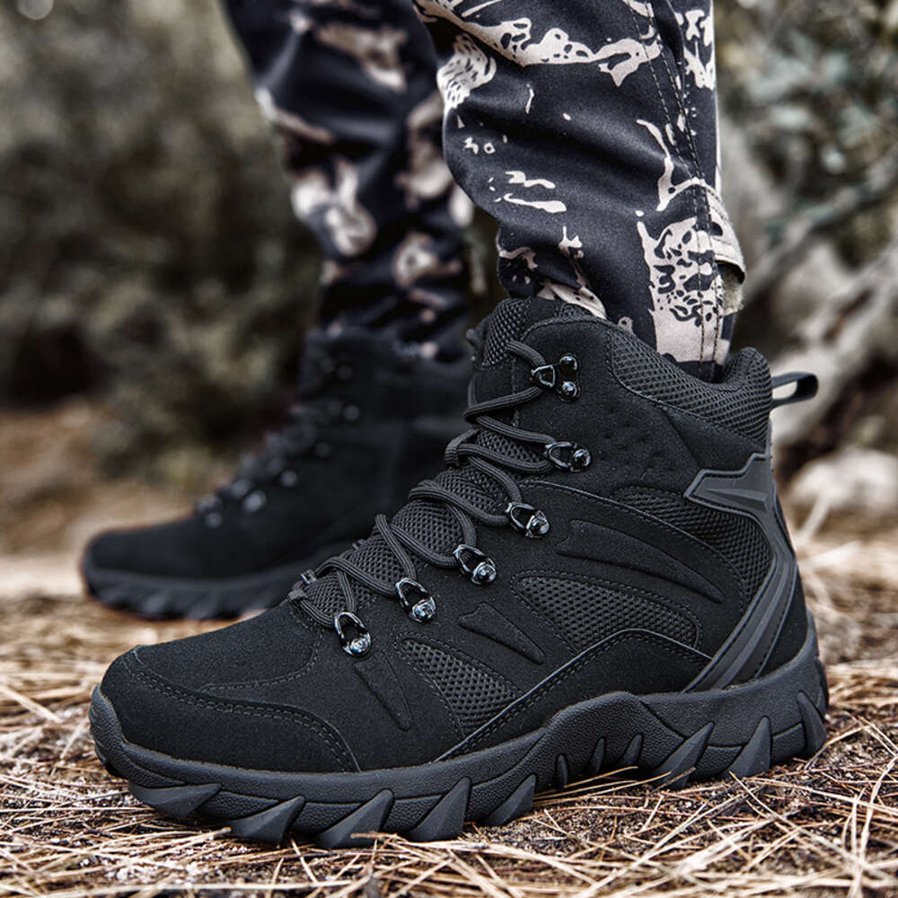 Men Outdoor Military Combat Ankle Boot Tactical For Man Anti Slip Motocycle Climbing Hiking Shoes Army Boots Ddmysaturn