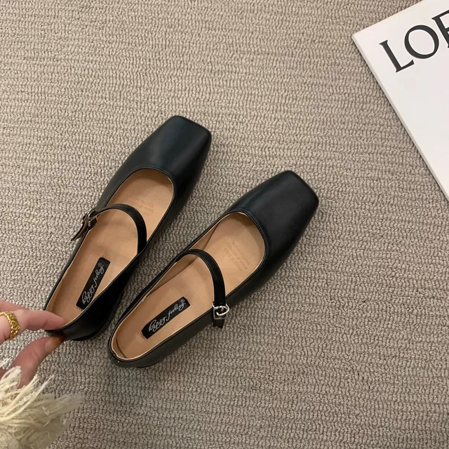 Bottom Soft Summer Flat Women Ladies Loafers Fashion Female Vintage Single Shoes Casual Slip On Mary Janes Flats 2