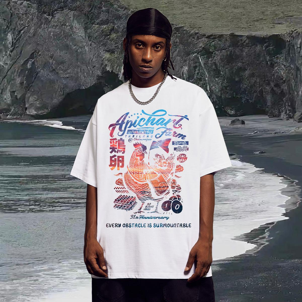 2024 Summer Mens T Shirts Black White Street Wear Tshirt for Man Woman Round Neck Short Sleeve Unisex