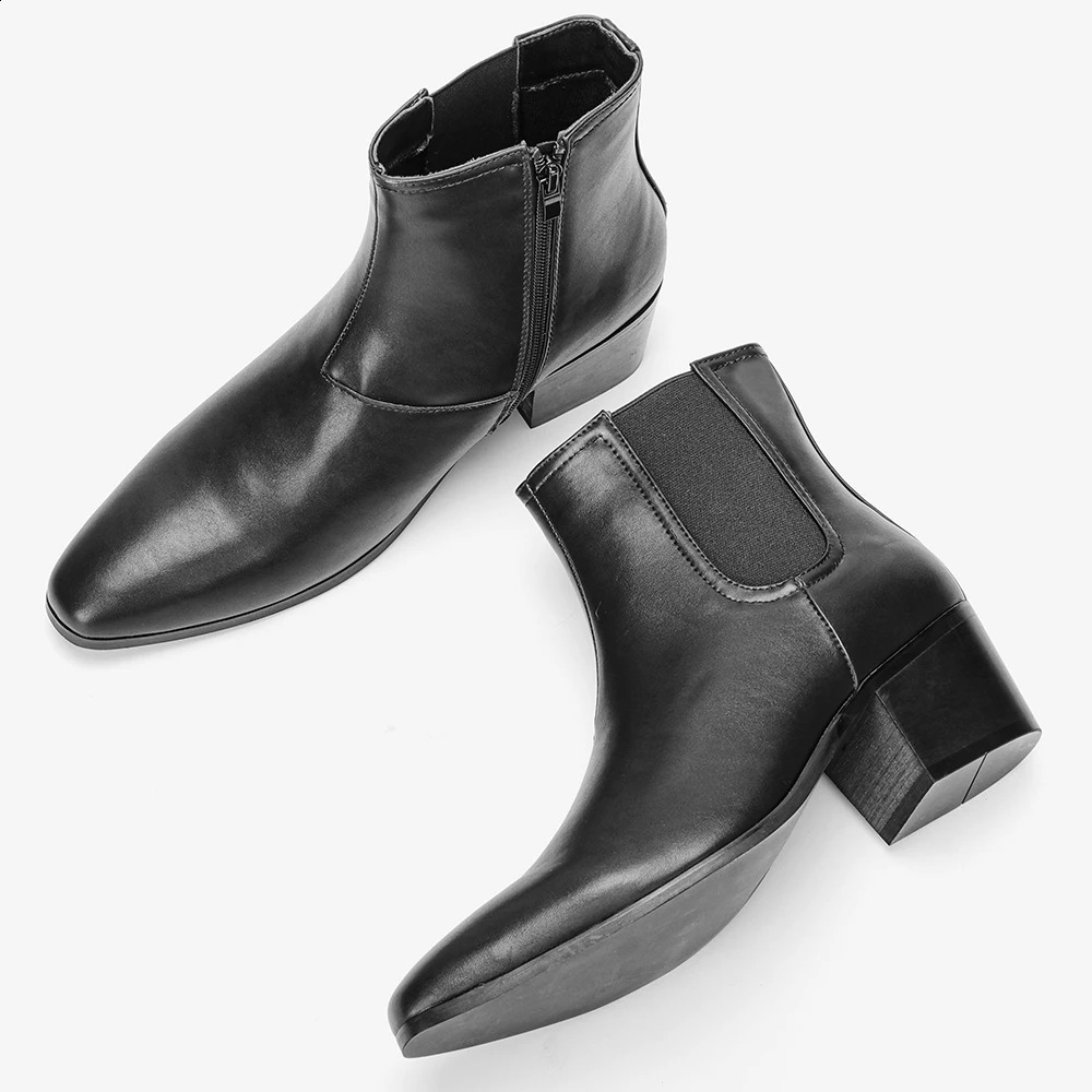 Men Boots Comfortable Fashion With Heel 2024 Classic Chelsea Boots 240914