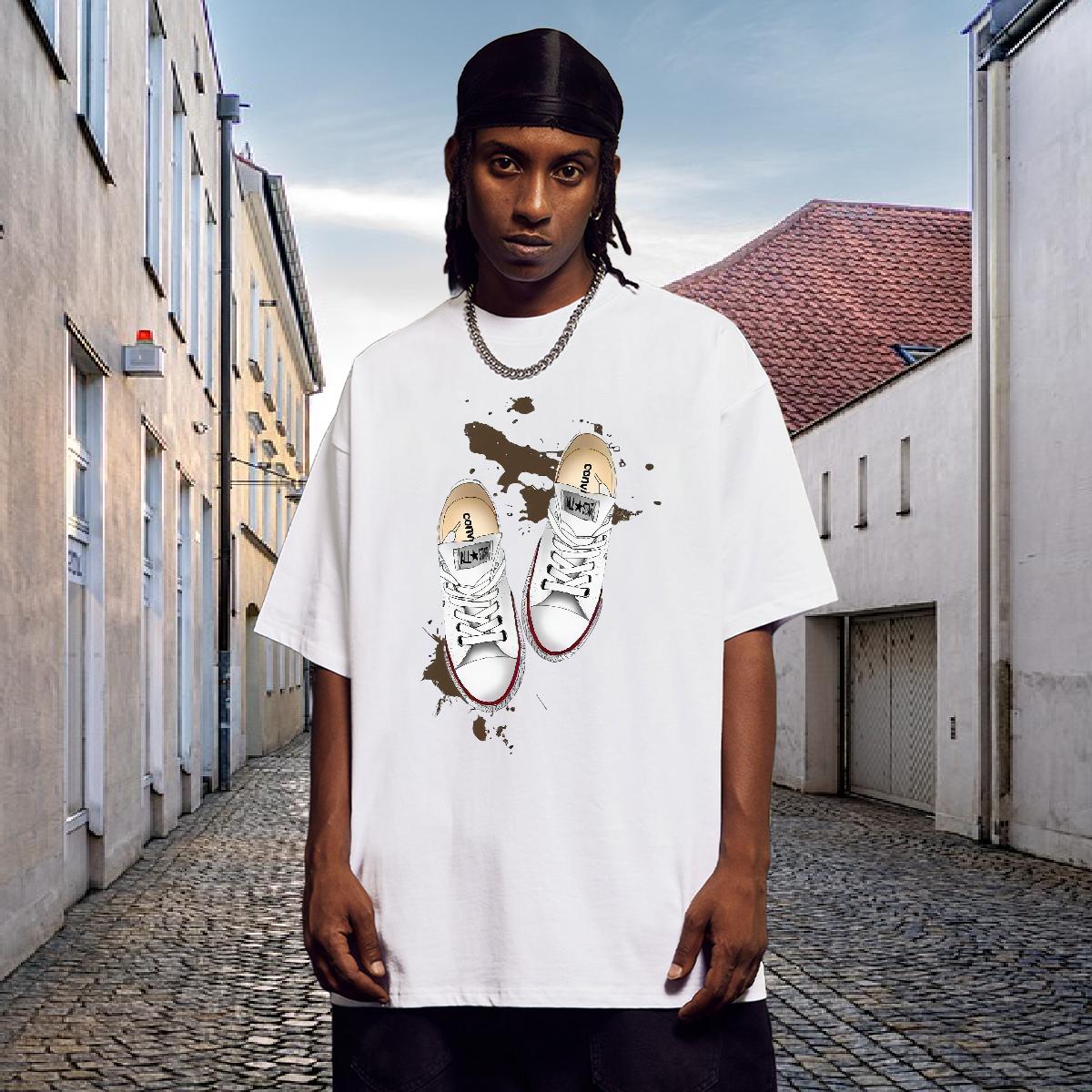 Classic T Shirts Men Graphic Couples T Shirts Beach Crew Neck Cotton Breathable Cool Tops Shirt