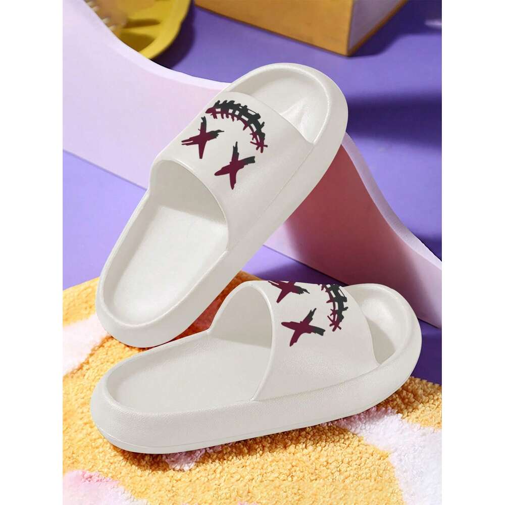 Personality Men Trendy Multifunctional Fashion Pattern Printed Slippers Suitable For Indoor Outdoor Beach River Trekking Water Sports Daily Casual Ddm