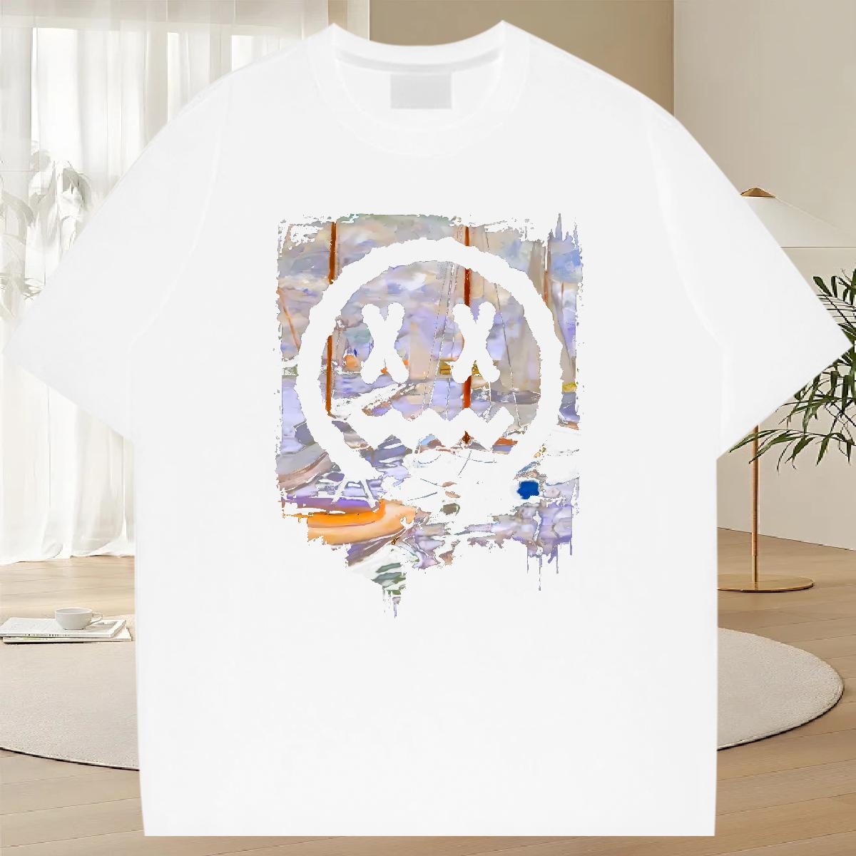 Casual New Mens T Shirts Plus Size Cartoon Sports Casual Men Clothes T-Shirt Breathable Crew Neck Soft