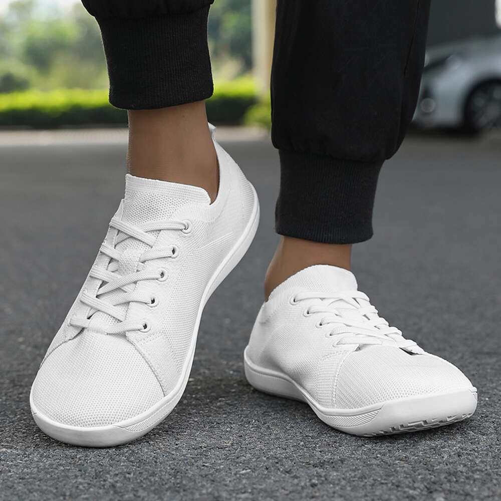 Breathable New Unisex Mesh Men Barefoot Wide Toed Shoes Flats Soft Zero Drop Sole Wider Toe Sneakes Large Size Ddmysaturn