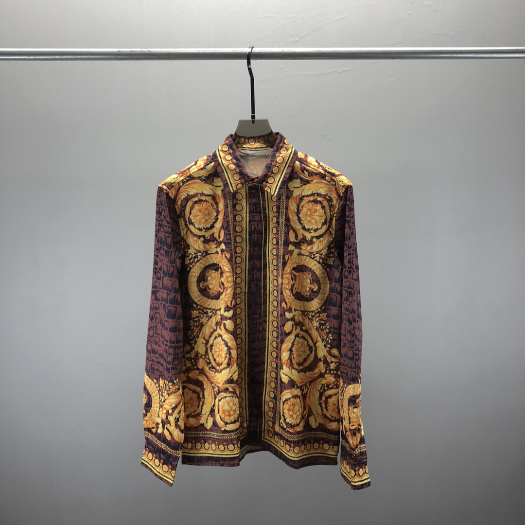 Casablanca 23ss designer shirt Butterfly Rabbit Rainbow flower men's and women's Hawaiian long sleeve shirt Casablanca button up shirtQE4