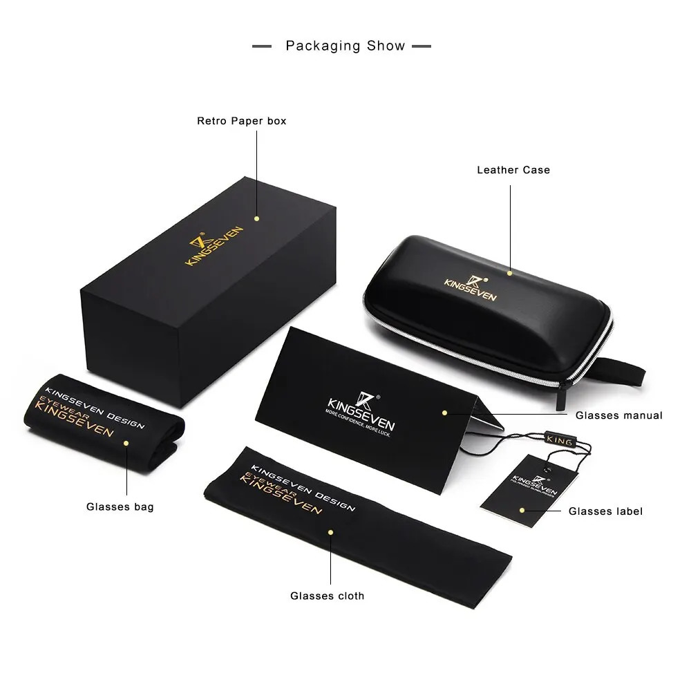 KINGSEVEN Handmade Black Walnut Wooden Sunglasses Men Polarized UV400 Protection Semi-Rimless Retro Eyewear Women For Driving 240530