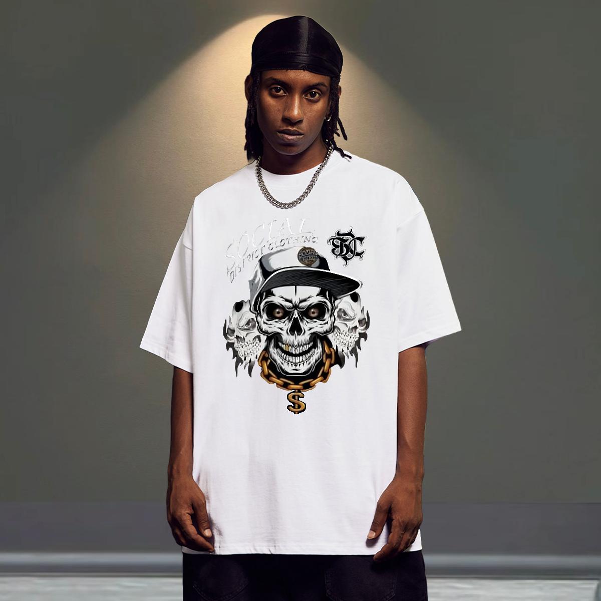 Fashion Casual T Shirts Men DIY Printed Casual Beach Men Tshirts Breathable Short Sleeve Soft