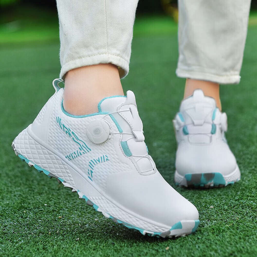 Waterproof Shoes Women 35-41 white pink Comfortable Golf Outdoor Walking Men Footwears Anti Slip Athletic Sneakers