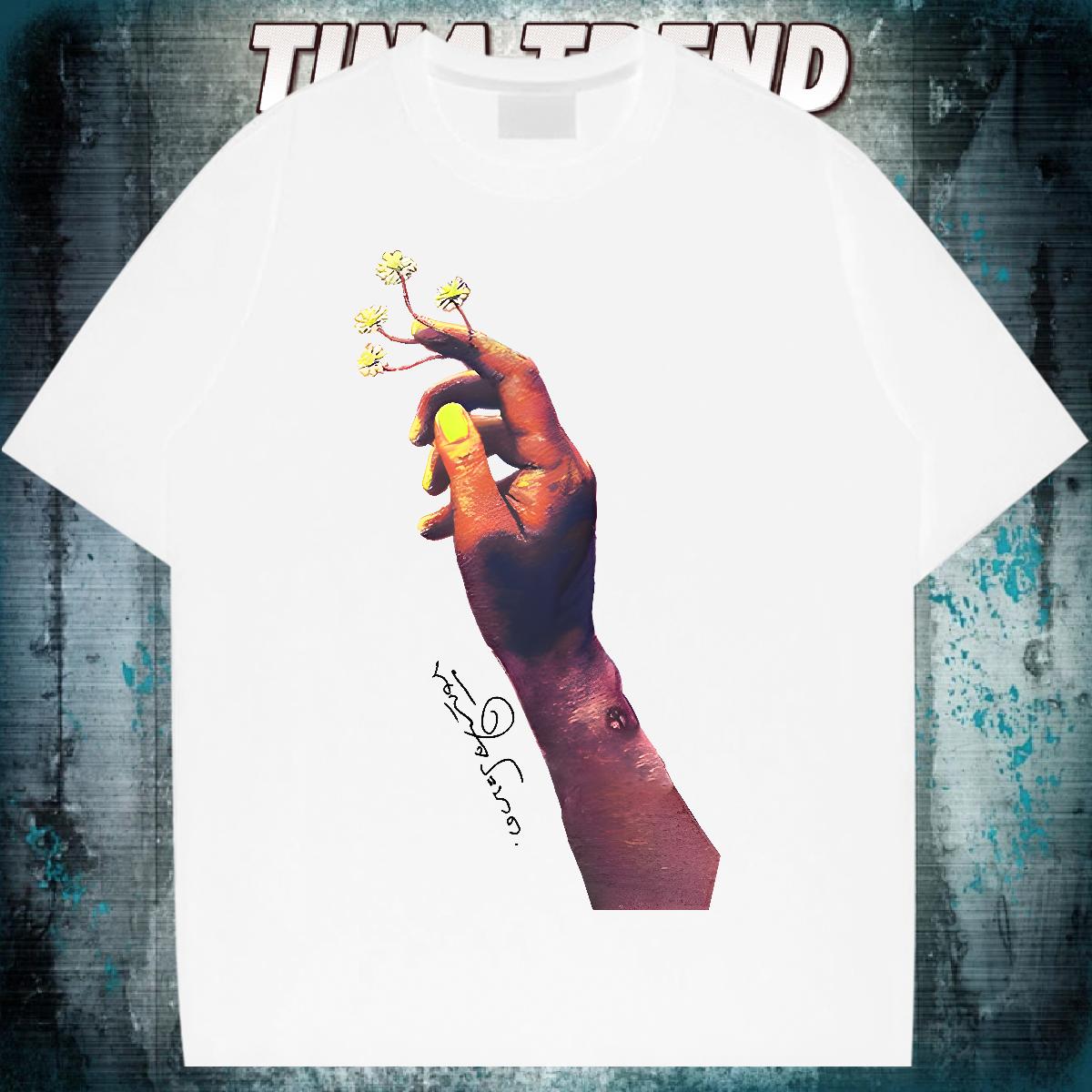 Wholesale T Shirt For Man High Street Hip Hop Cotton Breathable Soft Tshirt for Man Woman New Black Oversized Polos