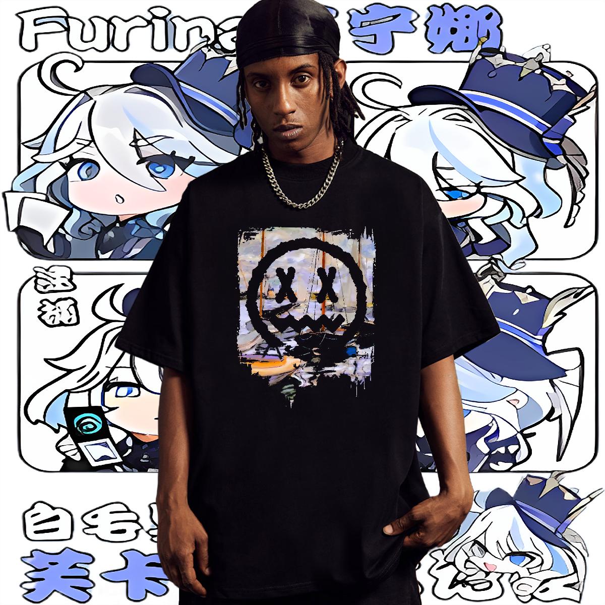 Fashion Casual T-Shirts Crew Neck Cotton Breathable High Street Hip Hop Men Tshirts Custom Print Oversized High Quality Polos