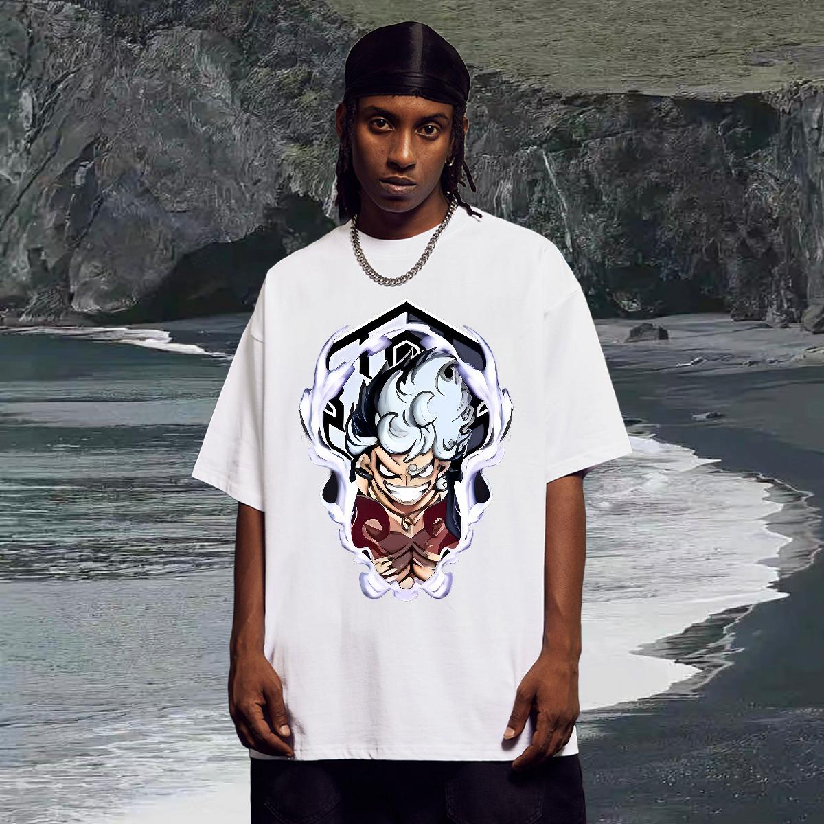 Unisex Tshirts O-Neck Short Sleeve Cotton Hip Hop Street T shirt Anime Print Classic Tees Shirts