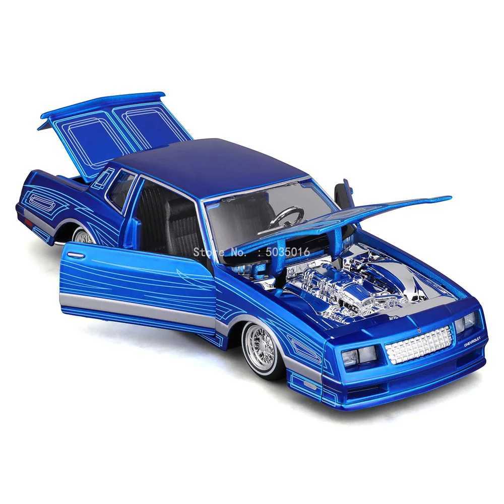 Diecast Model Cars Maisto 1 24 1986 Chevrolet Monte Carlo SS Supercar Antique Car Static Die Casting Car Collectible Model Car Toy Gift Tide Play T240