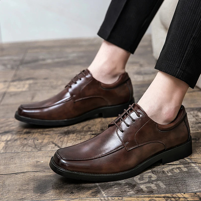 Mens Dress Shoes Genuine Leather Shoes for Men Social Shoe Male Original Leather Mens Sneakers Man Trend Loafers Slip 250805