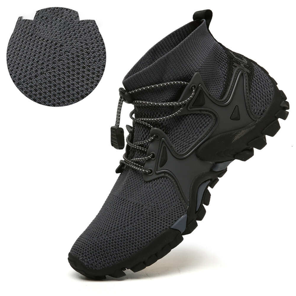 Hiking Boots Mens Outdoor Athletic Sports Trail Running Shoes High Top Barefoot Upstream Water Shoestrekking Climbing Sneakers Ddmycat