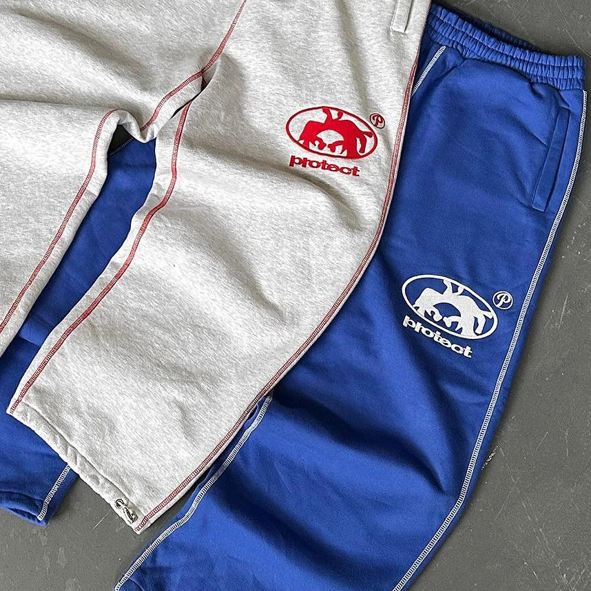 Y2K PROTECT Casual Pants Mens Womens Harajuku Hip Hop Letter Graphics Embroidered Baggy Pants Joggers Elastic Waist Sweatpants 240527