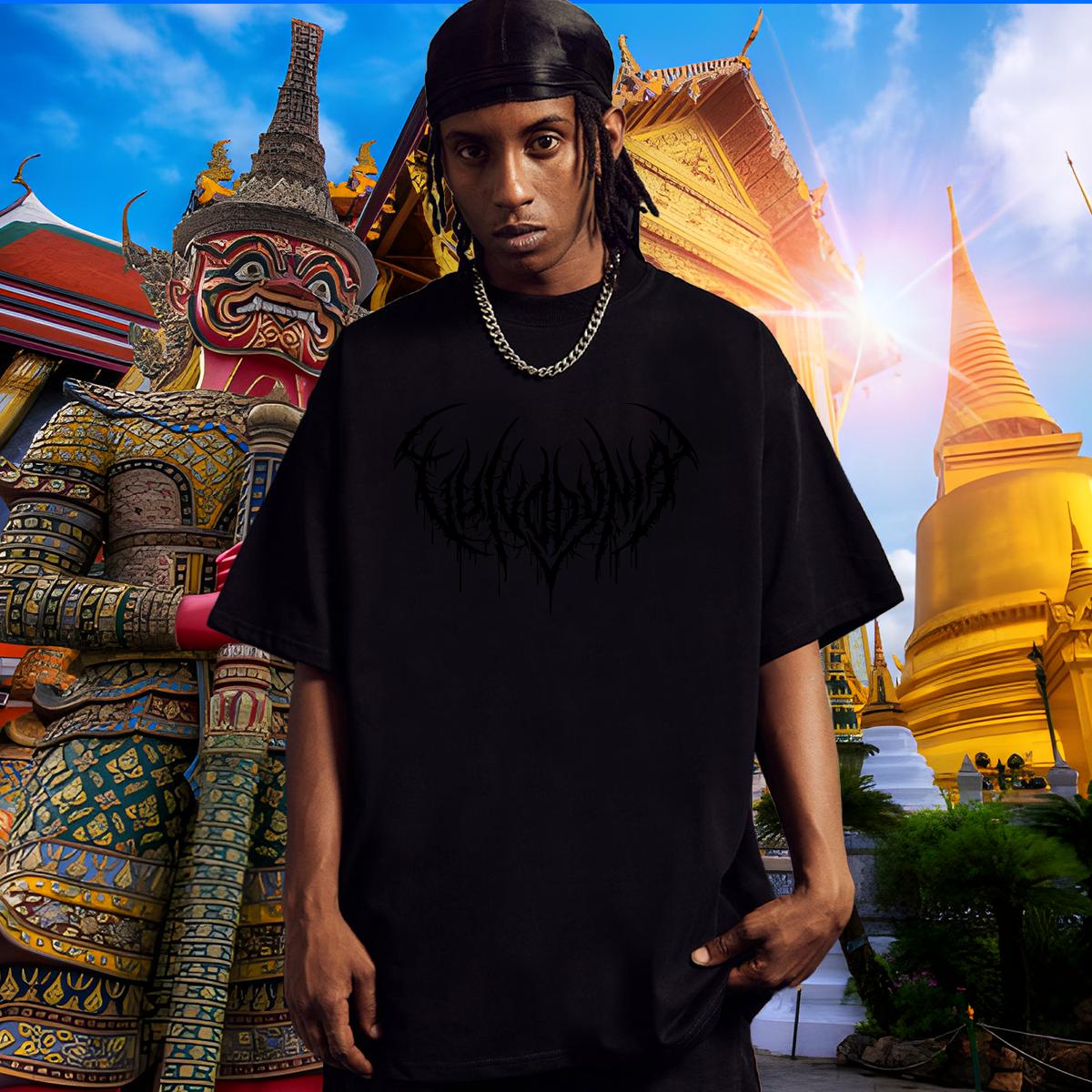 Brand Mens T Shirts Anime Printing Street Cotton Breathable Men Tees DIY Asian Size Polos