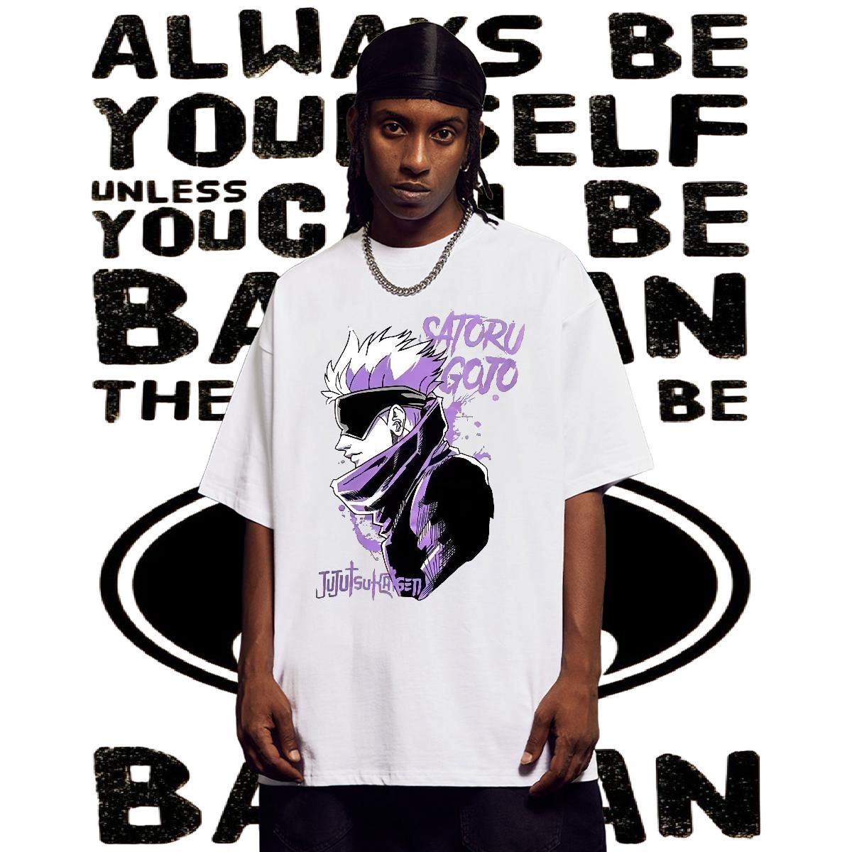 2024 DIY Man T Shirts Breathable Crew Neck Cotton Daily Wear Tshirt for Man Woman Anime Print Cool Tee Shirt