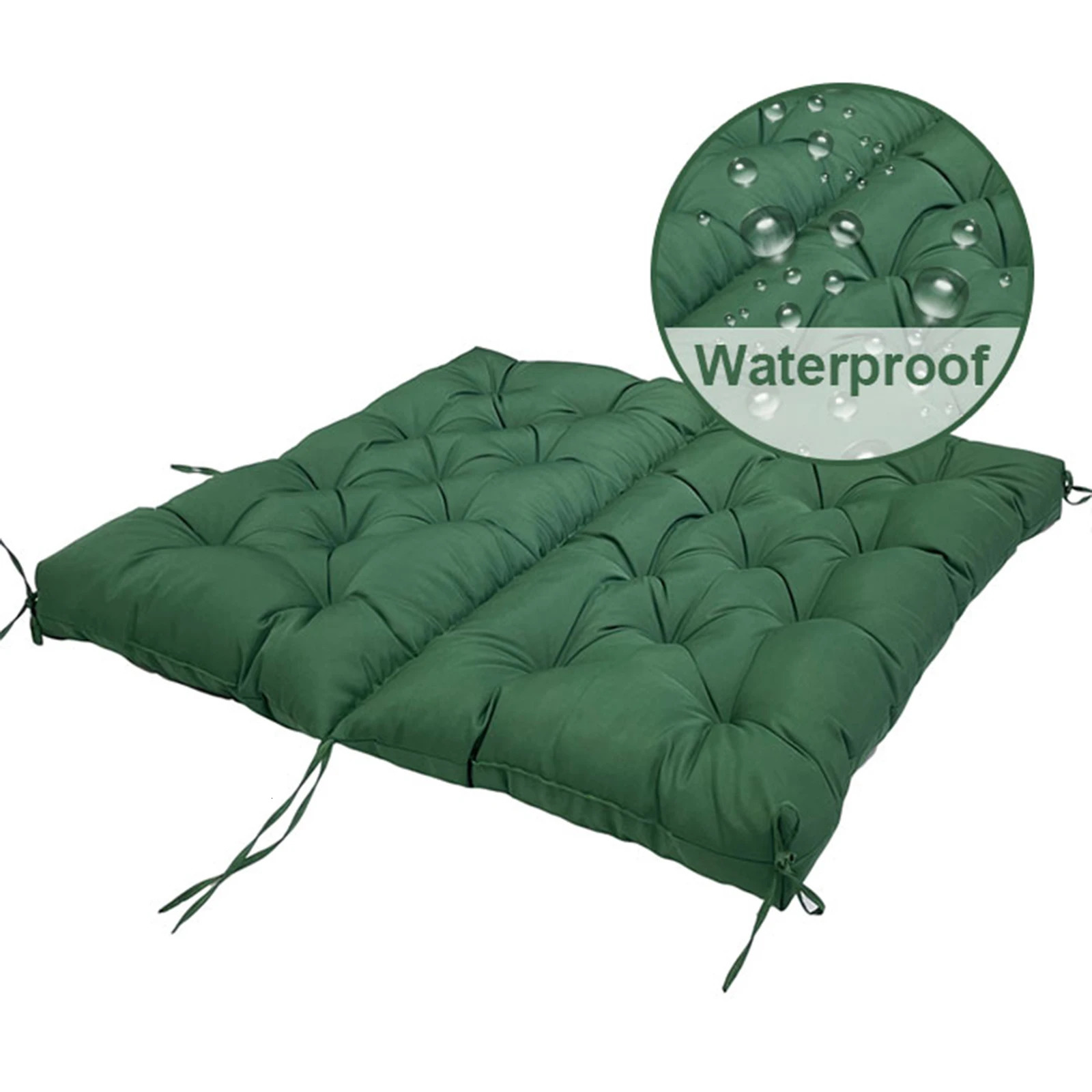 Waterproof Bench Cushions for Outdoor Furniture Thick Garden Swing Seat Cushions Backrest 23 Seater Replacement Cushion 240604