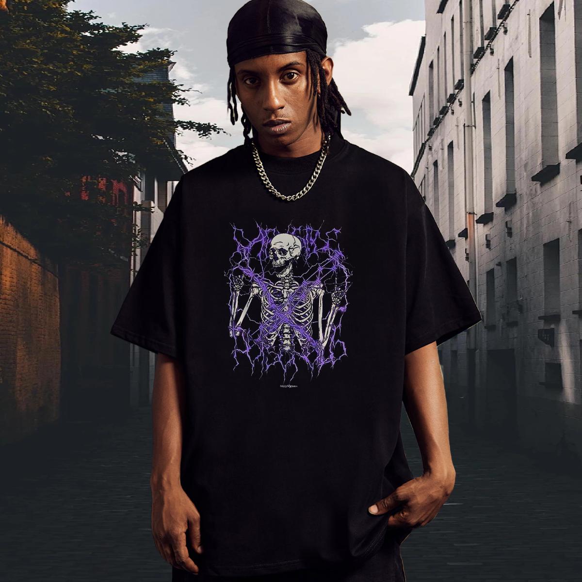 2024 T Shirt For Man Cotton Breathable Short Sleeve Street Casual Men Tees Anime Loose Top Tees