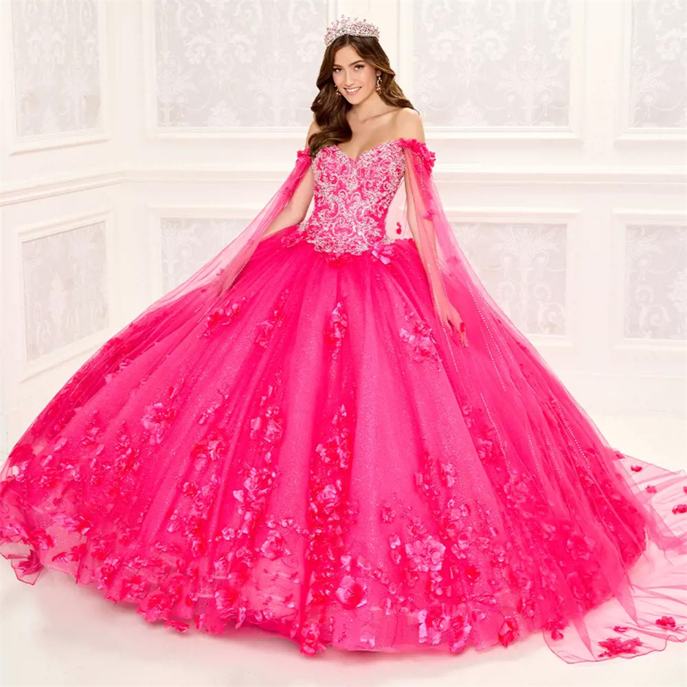 Turquoise Mexican Quinceanera Dresses Ball Gown Spaghetti Straps Tulle Floral Pearls Puffy Charro Sweet 16 Dresses 15 Anos