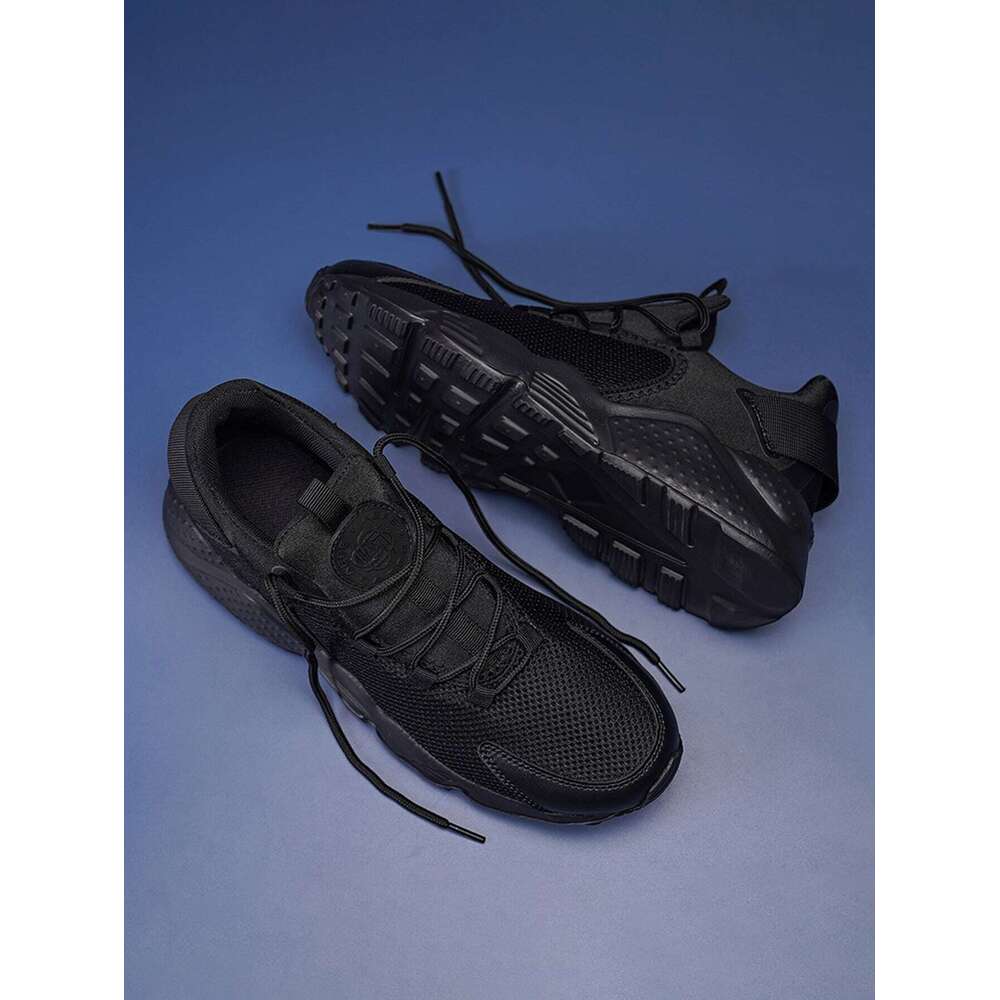 Letter Men S Patch Decor Lace Up Front Running Shoes Outdoor Sneakers Ddmysaturn