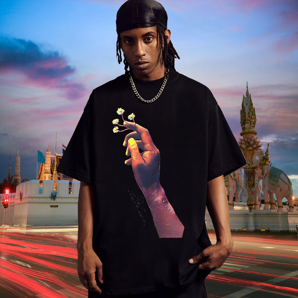 Designer T Shirts Men Street 180g Cotton Men Tshirts Classic DIY Logo Tee Shirt