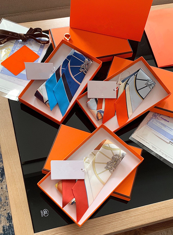 Letter Print Silk S… - image