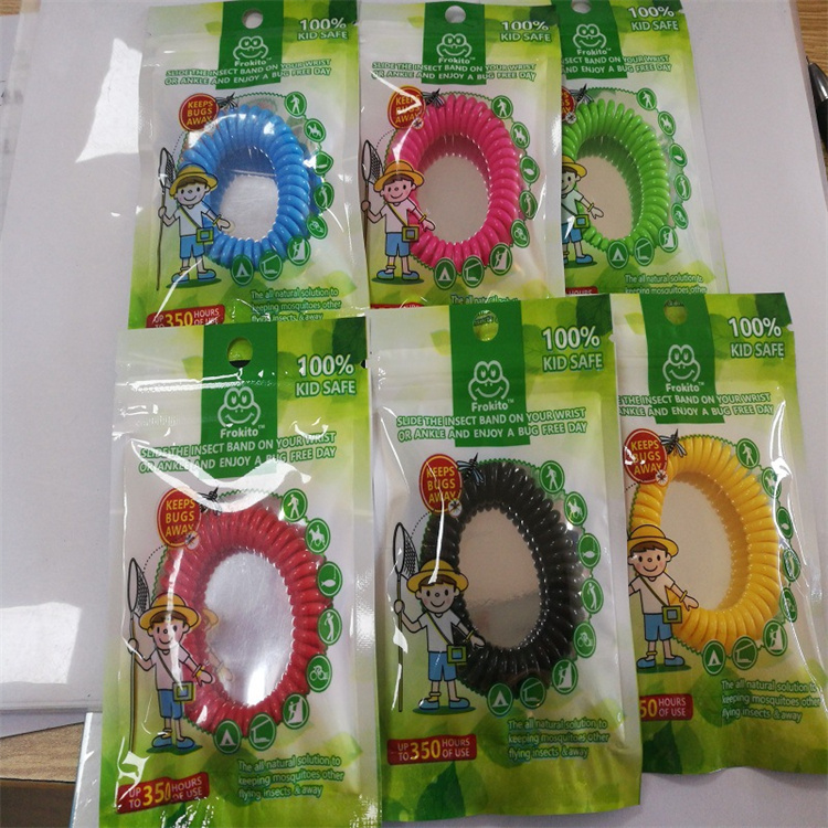 Good quality Mosquito Repellent Band Bracelets Anti Mosquito Pure Natural Adults and children Wrist band mixed colors Pest Control LT1006