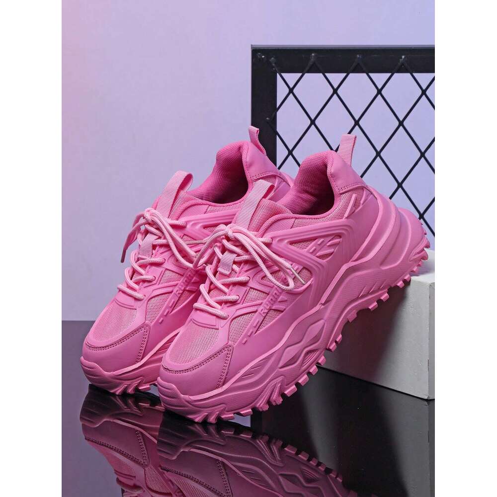 Versatile Comfortable Fashionable Breathable Casual Chunky Sneakers Thick Soles Height Enhanced Design Ddmysaturn