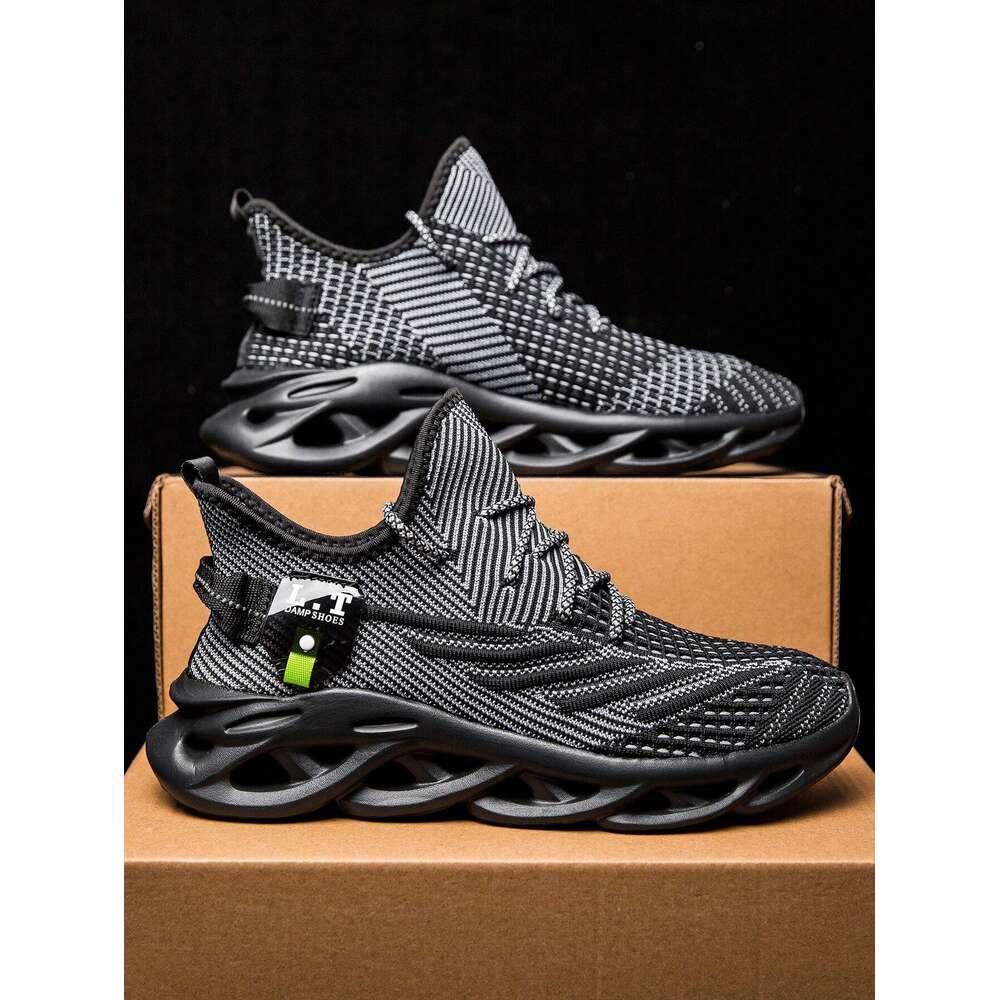 Fashionable Men S And Sporty Outdoor Lace Up Sneakers Anti Skid Comfortable Shock Absorbing Durable Ddmysaturn
