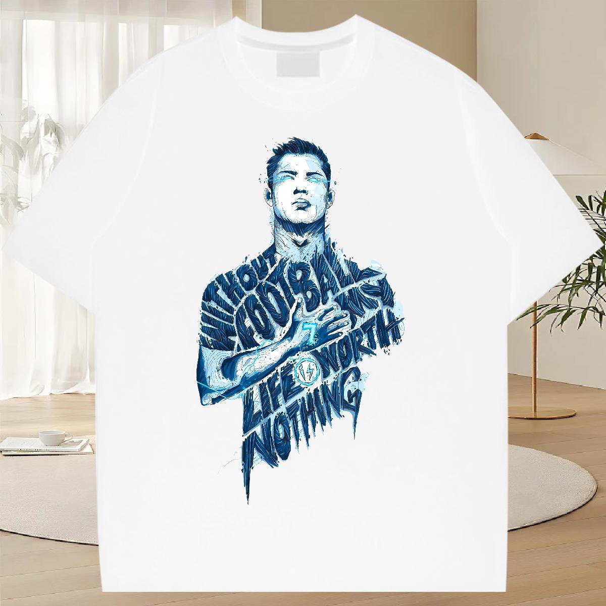 Popular Tshirts Round Neck Short Sleeve Casual T-Shirts Cartoon Print Custom Polos