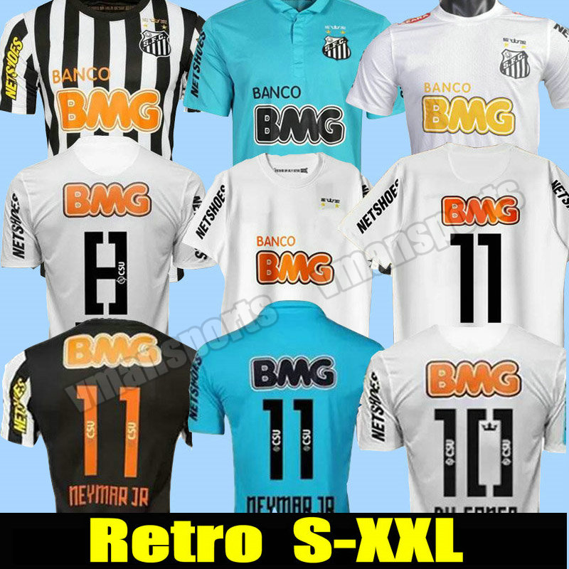 2011 2012 2013 Santos retro soccer jersey 11 12 13 NEYMAR JR Ganso Elano Borges Felipe Anderson vintage classic football men and kids shirts jersey