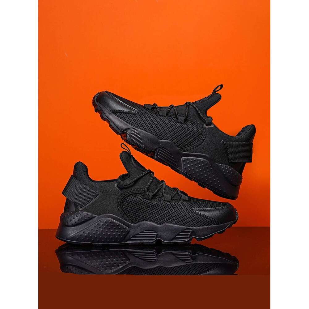 Letter Men S Patch Decor Lace Up Front Running Shoes Outdoor Sneakers Ddmysaturn