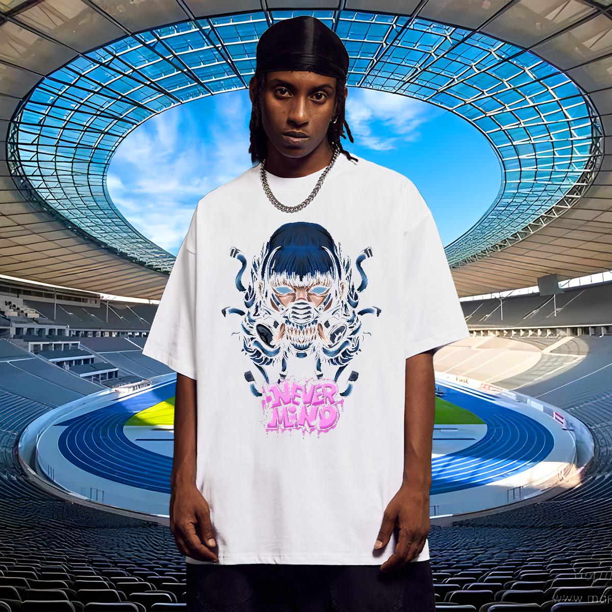 Loose Fit T Shirts Men Sport Breathable Short Sleeve Tshirt for Man Woman New Arrival Skull Clothings