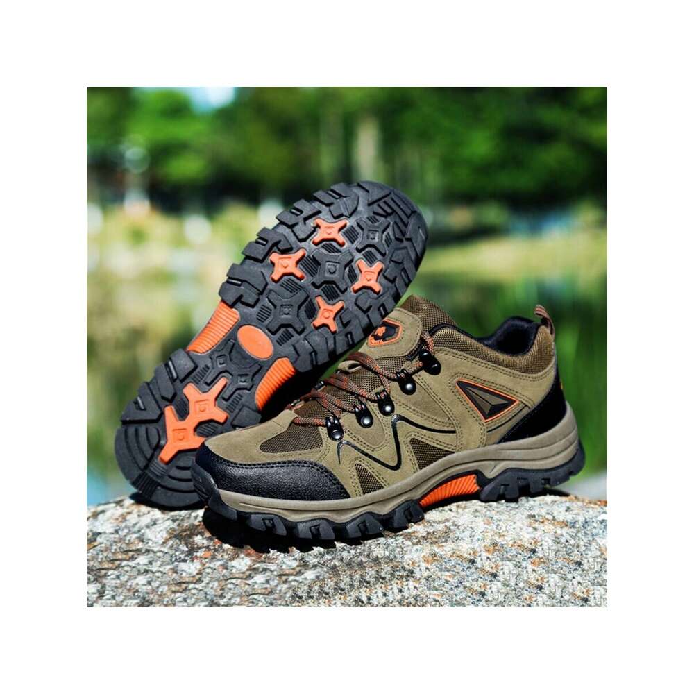 Ddmyoutdoor Men S Thick Soled Lace Up Wear Resistant Outdoor Shoes Suitable For Climbing Hunting Hiking