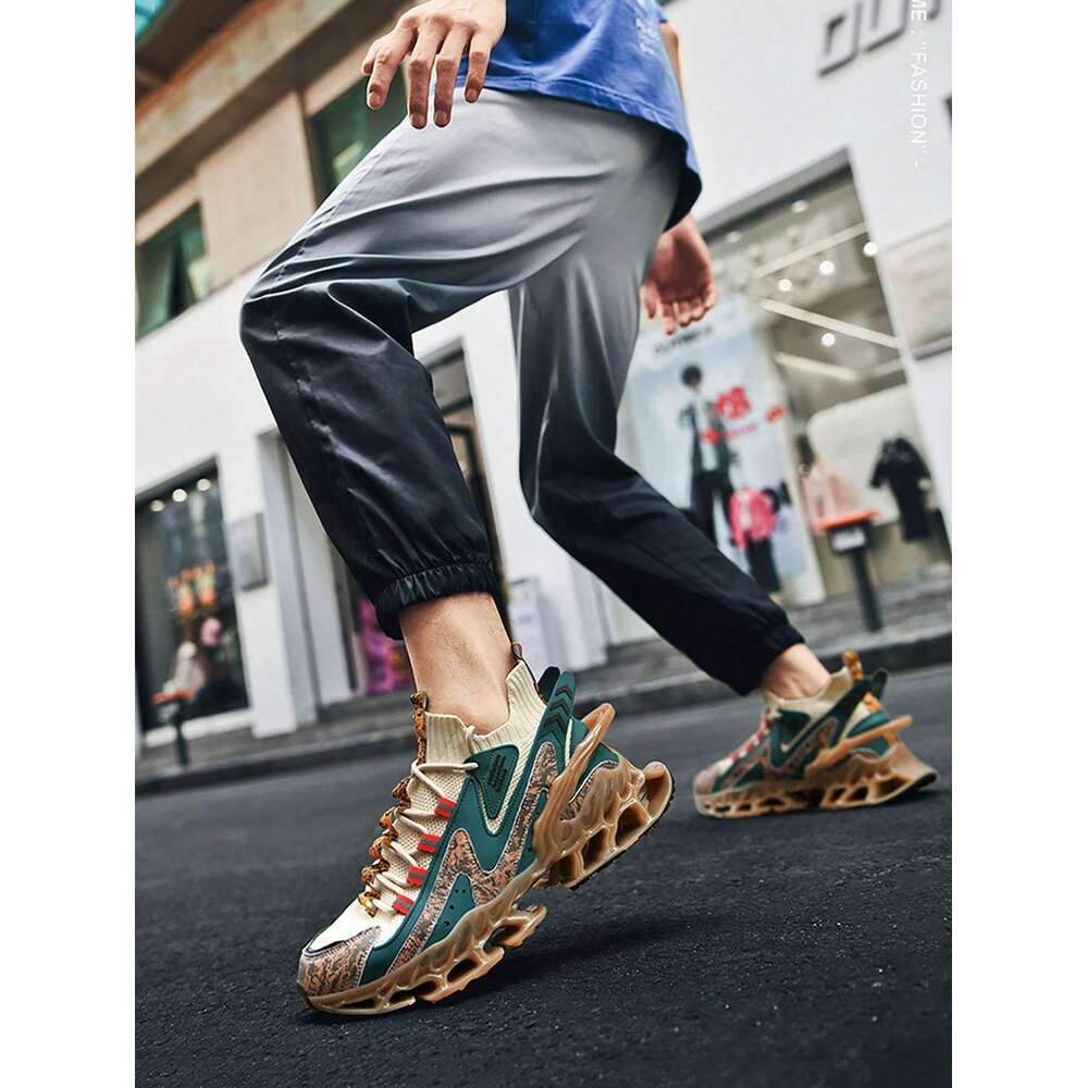Blade Sports Men's Casual Breathable, Apricot Color Contrast Running Shoes ddmythur
