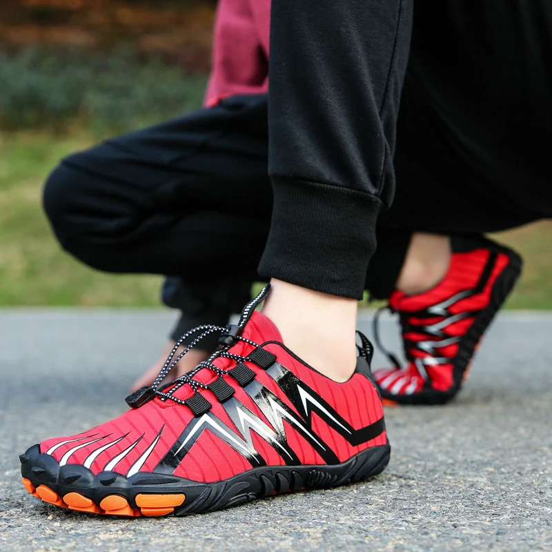 Mens and womens water shoes outdoor leisure swimming rock climbing fitness beach shoes quick drying non slip rubber soles 240606